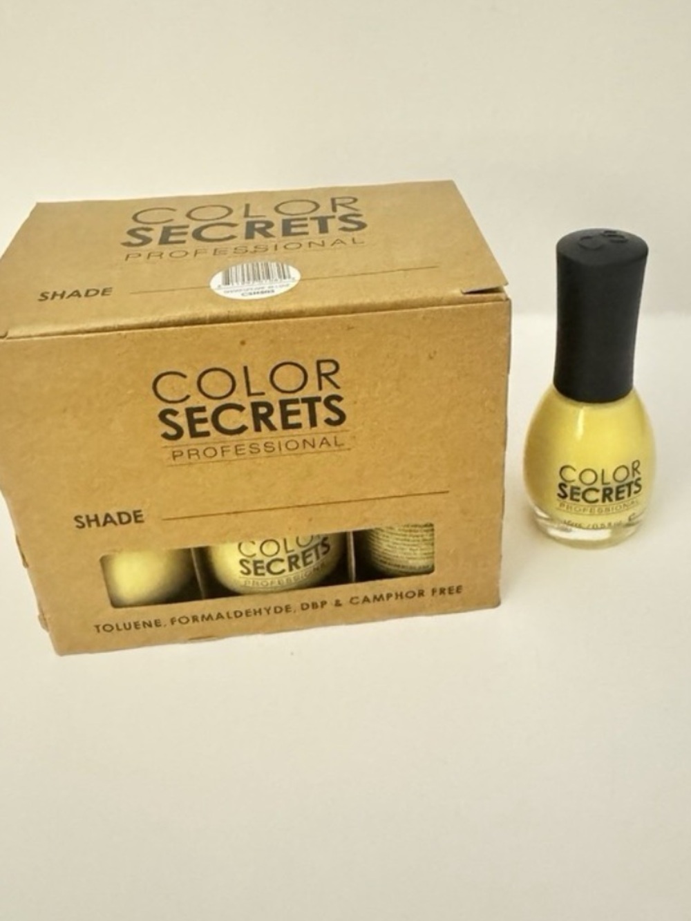 Color Secrets Professional Yellow Nail Polish